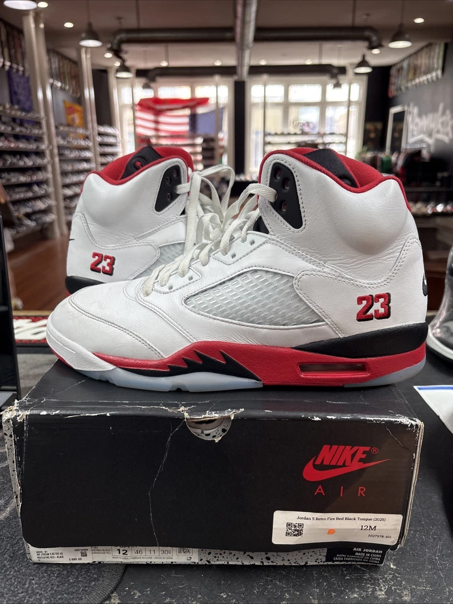 Preços baixos em Jordan 5 Retro 2025 Fire Red | eBay