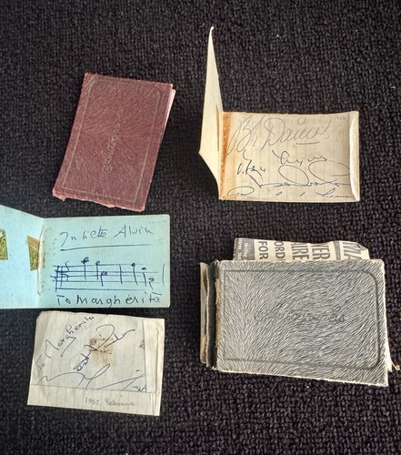 Autograph Signature Book Of Famous musicians from 1950s Hardback Cover