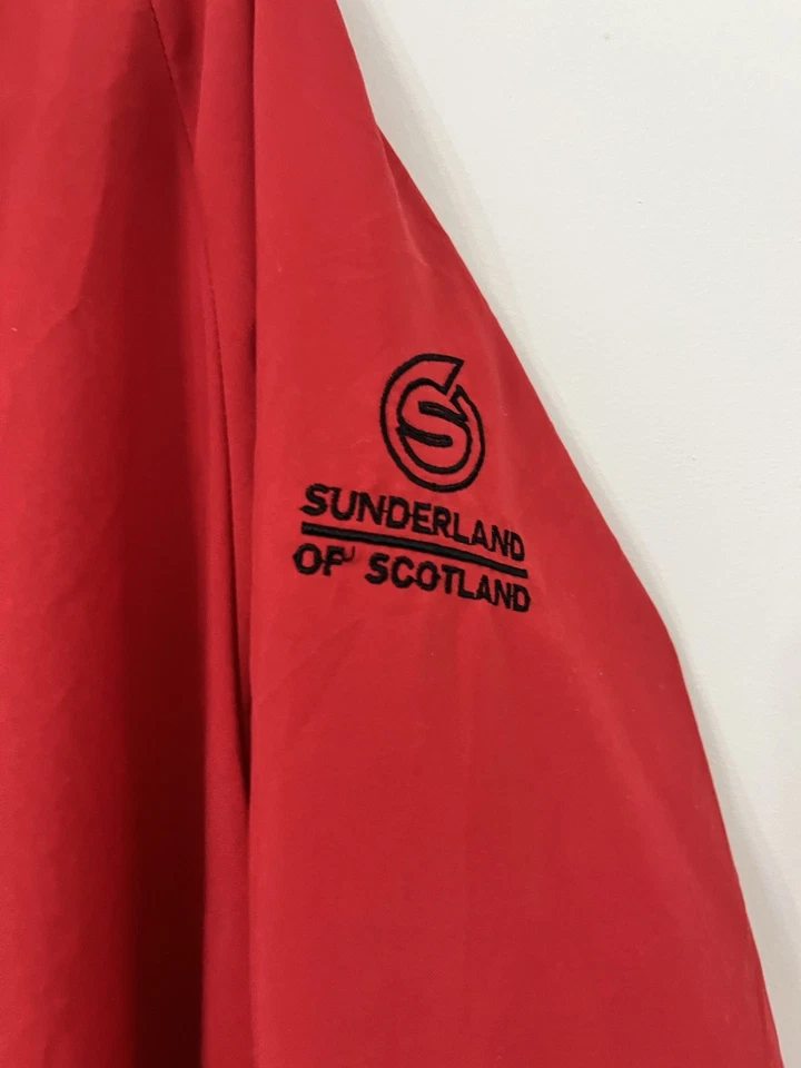 Vtg. Sunderland of Scotland The Wales Open Celtic Manor Dragon Pullover SZ L Red - Image 2 of 4