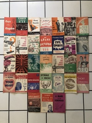 W. V. Grant Faith Clinic Booklet Sermons Lot of 31 Vintage Religious Teaching