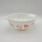 Vintage Pyrex Cindarella #443 Mixing Bowl 2 1/2 Qt Pink Gooseberry Pattern
