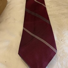 Robert Talbott Repp Tie 100% Silk Made in USA Striped Regimental Ivy League 54โ