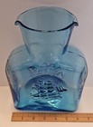 Vintage Kanawha Glass Blue Water Bottle Pitcher With Ship — photo 8