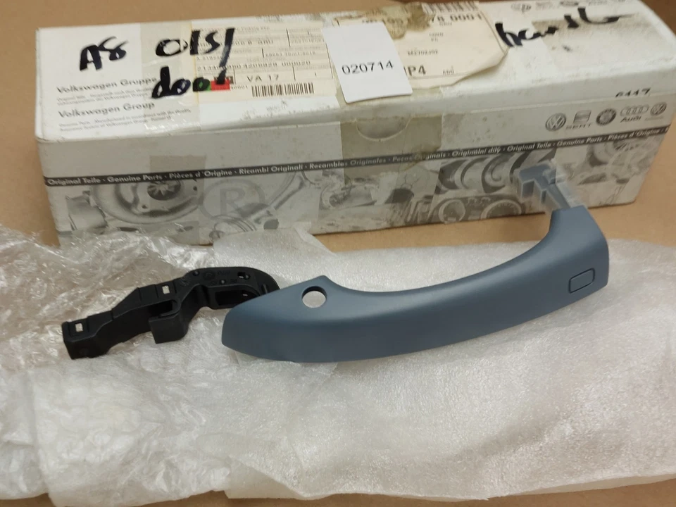 Manija de puerta derecha sin llave imprimada Audi A6 4G C7 OS 4H0837206B genuina NUEVA Foto 3 de 4