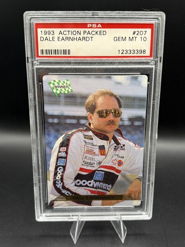 1993 Action Packed - Winner Dale Earnhardt #207 PSA GEM MT 10!