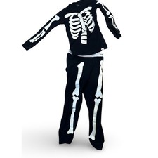 Baby Gap Skeleton Pajamas Size 3T Black White