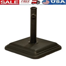 26 Pound Cast Stone Umbrella Base Patio Table Durable Outdoor Umbrella Stand New