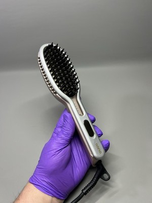 Haarglätter Bürste breiter heißer Kamm 3D Zähne Frizz Free 230C mit Halter Klemme