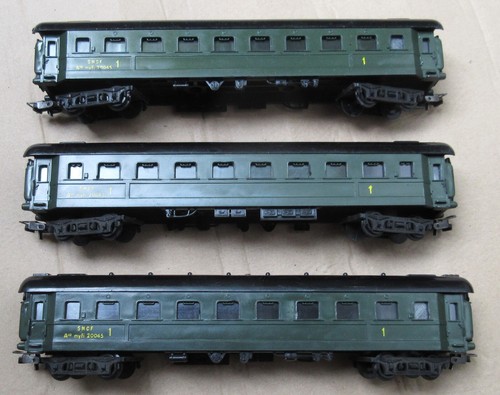 LIMA SNCF Sondermodelle 3x Personenwagen alt 60er - passt zu Märklin 3317 | Zustand: Gebraucht