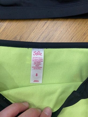 Justice 2 piece swimsuit Girls Size 8 So Fun! See Pics! 🍍🍍 Beach Mode - Picture 7 of 11