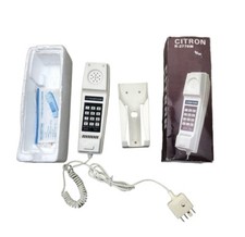 Vintage Push Button Phone NOS 80s Citron Cream