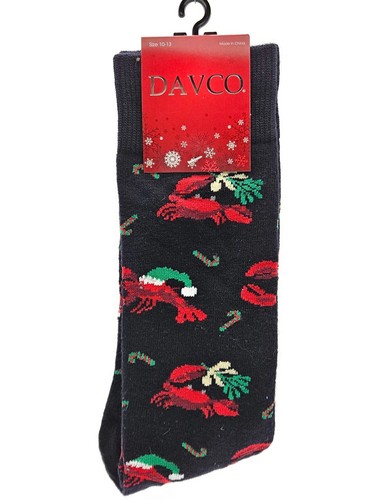 Davco Weihnachtssocken Krabbe Weihnachtsmann Mistelzweig Zuckerstangen Strumpf Stuffers - Bild 2 von 4