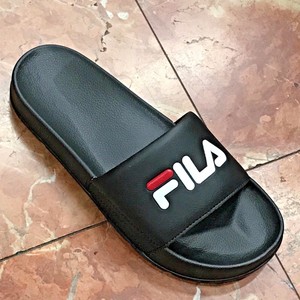 fila men black flip flops