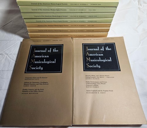 10 Volumes Journal of the American Musicological Society 2003-2007 - Picture 1 of 2