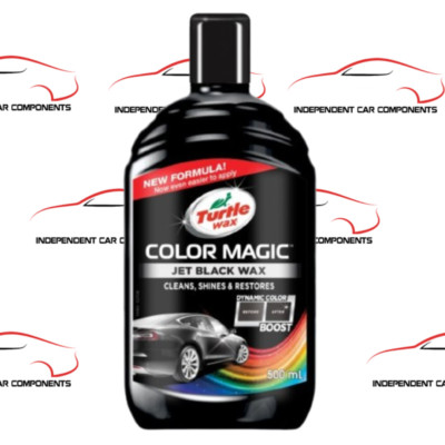 Turtle Wax Color Magic (Farbe) JET BLACK WAX 500ML mit Dynamic Color Boost