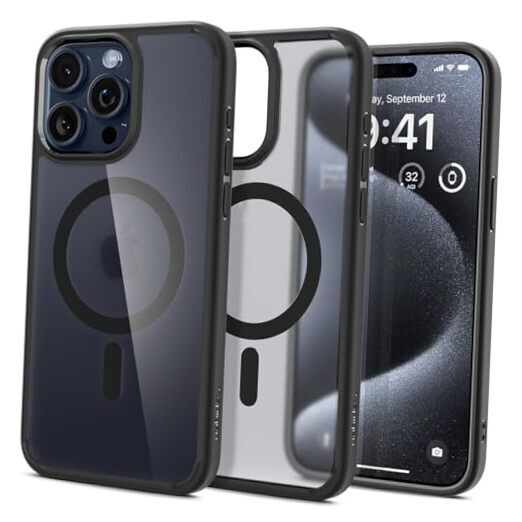 Ultra Hybrid MagFit Designed for iPhone 15 Pro Case (2023) [Anti Frost Black