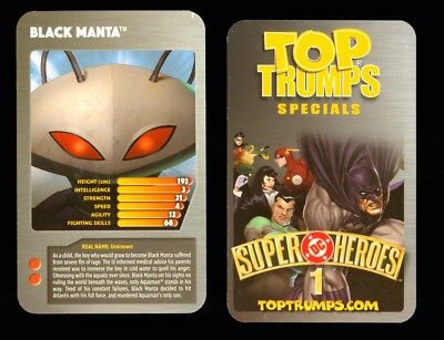 1 x Infokarte DC Super Heroes 1 - BLACK MANTA - R119