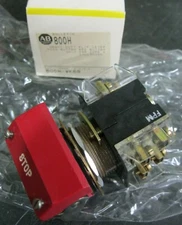 Allen-Bradley 800H-WK6B Heavy Duty Flip Lever Pushbutton, Red Series C