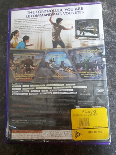 Star Wars Xbox 360 Kinect 2012 Game Good Condition No Manual - Picture 2 of 2