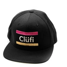 The Classics Yupoong, Clüvi Adjustable Men's Cap, Hat, Black, Acrylic and Wool