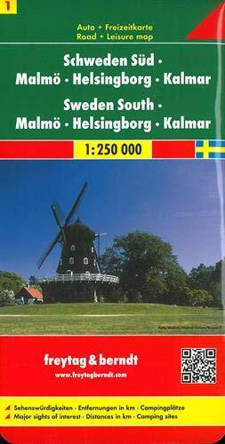 9783707903188 Svezia sud-Malmo-Helsingb 1:250.000: Toeristische ...art 1:250 000