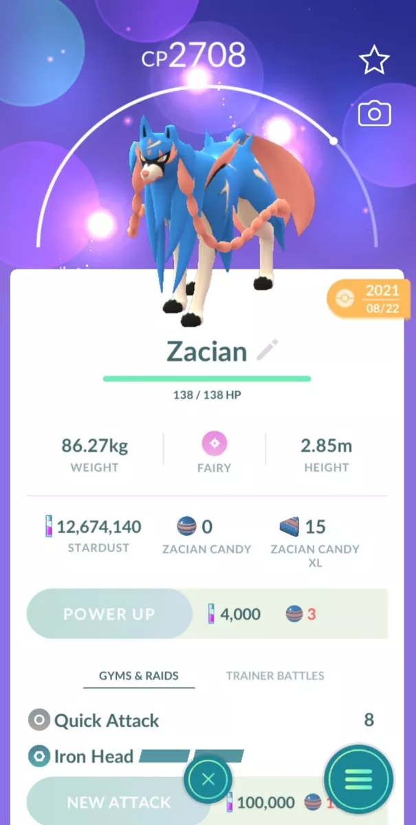 Zacian - Pokemon Go