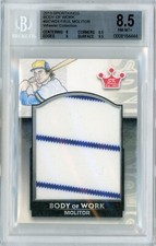 2013 SPORTKINGS BODY OF WORK - 1/1 PAUL MOLITOR ON-CARD ART + RELIC! - BGS 8.5