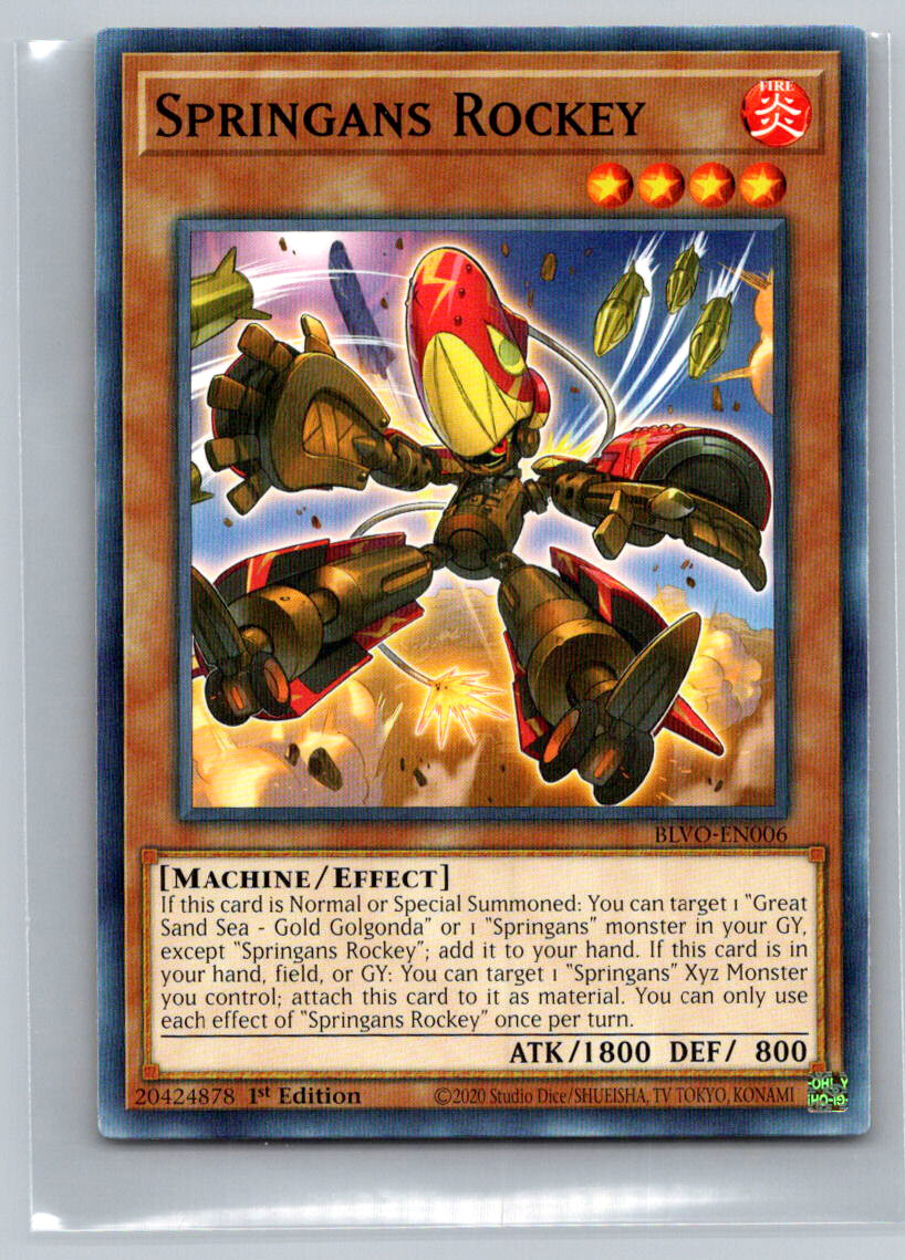 Springans Rockey Blazing Vortex 1st Edition #BLVO-EN006 | eBay