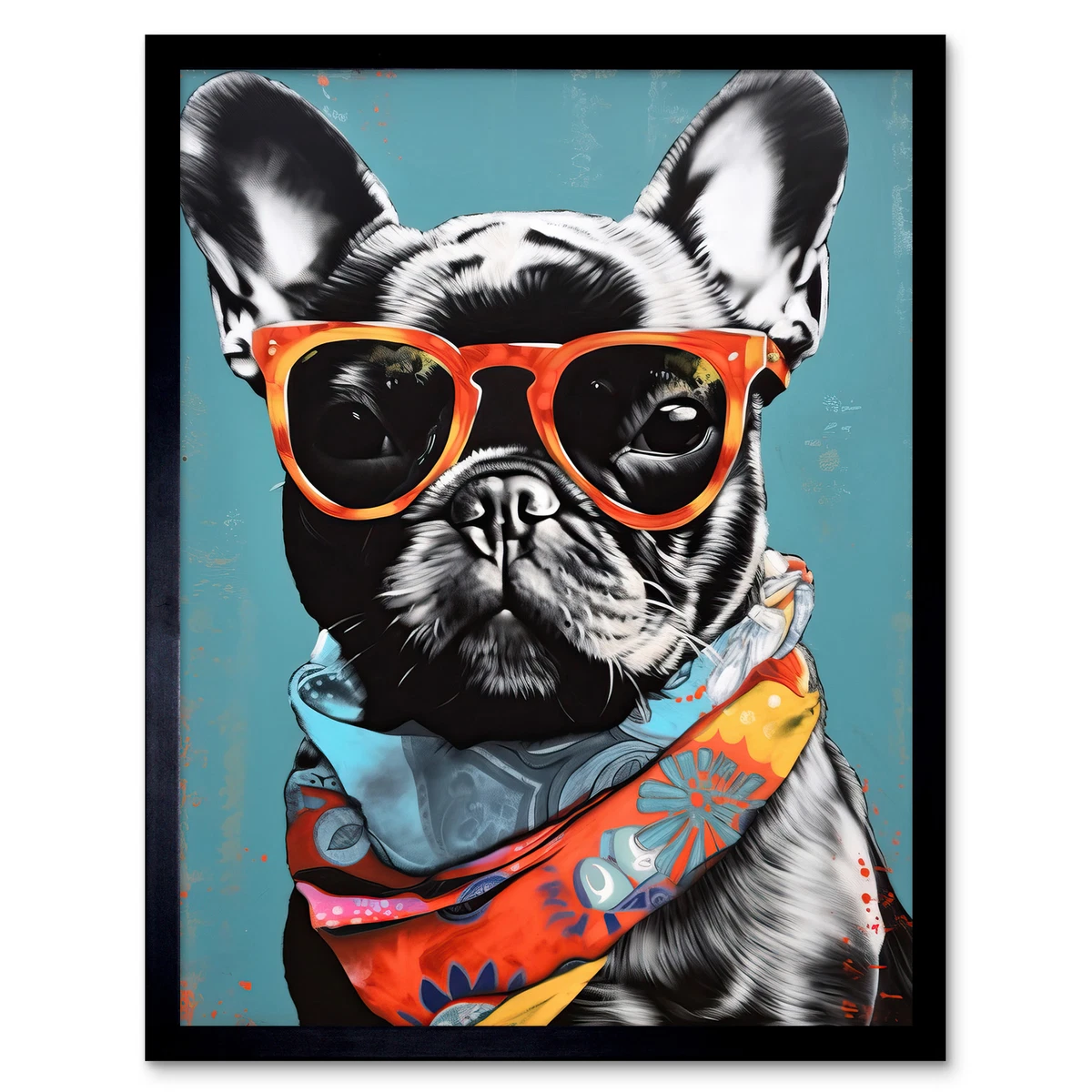 Bulldog sales wearing sunglasses