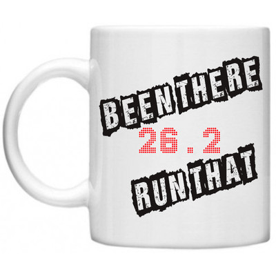 Neuheit Voller Marathon Halbmarathon 26,2 Been There Run That 11 Unzen Läufer Tasse