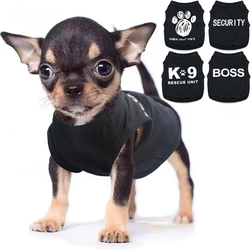 4 Pieces Chihuahua Clothes Dog Clothes for Small Dogs Boy Summer Teacup Yorkie C - Picture 11 of 12