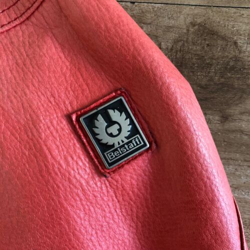 Belstaff COUGAR leather jacket, lambskin, Lederjacke, cardinal red, size XL - Bild 4 von 17