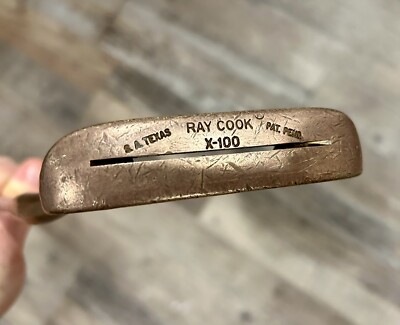 Ray Cook X-100 Putter 35  Steel Right-Hand. Original Grip In Rough Condition