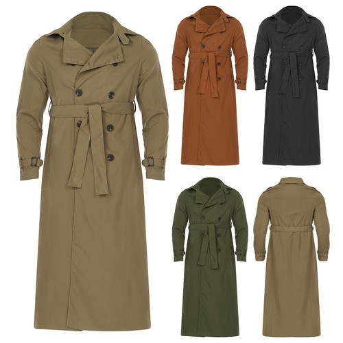 Herren Jacke Zweireiher Mantel Slim Fit Oberbekleidung Freizeit Winddicht Warm Erwachsene - Bild 3 von 41