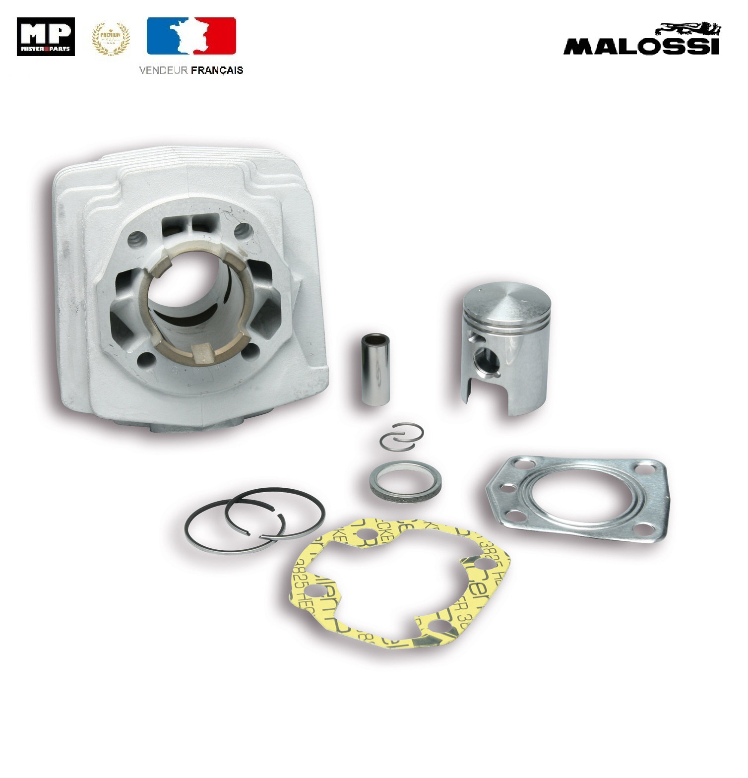 Haut-moteur Malossi G1 50cc aluminium avec piston pour MBK 51 Magnum XR