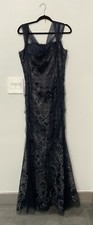 Rickie Freeman Teri Jon Dress Size 16 Blue Silver Long Wedding Formal Elegant