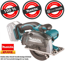 Makita Akku Metall-Handkreissäge DCS552Z 18V mit Trennscheib Sologerät nur body 