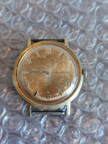 Mens Vintage Timex Self Wind Automatic US Time Corporation Watch Runs