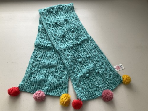 Mini Boden Turquoise Winter Set Hat Size M, Scarf, and Gloves Size S - Picture 9 of 13