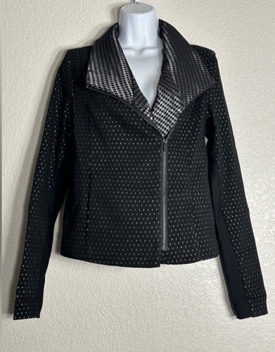 Giacca Moto Ruti 1 Nera Monocromatica Comfort Senza Tempo Lagenlook - Foto 3 di 8