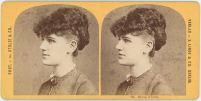 Stereoanlage Linde & Co um 1880. Minna Korner.