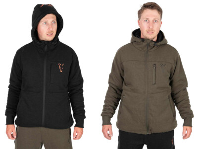 NEU Herrenjacke Fox Sherpa Angeljacke Black Orange/Green Viele