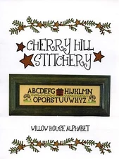 Willow House Alphabet Cross Stitch Chart Pack - Cherry Hill Stitchery - NIP