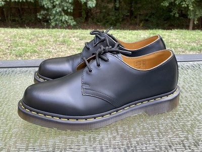 Dr. Martens 3 Eye Black Smooth Leather Oxford 11838 Shoes Dr. Martens 3 Eye Black Smooth Leather Oxford 11838 Shoes
