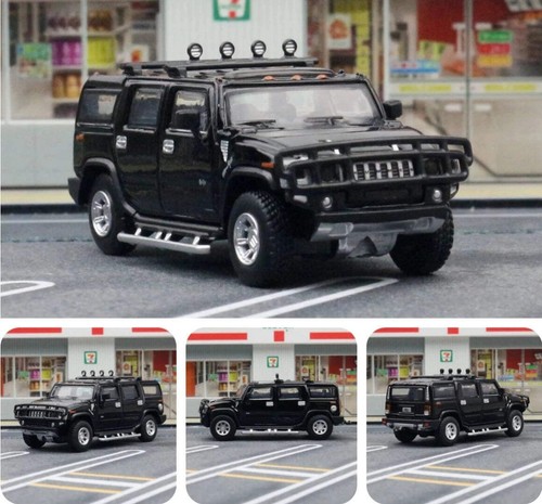 Hummer H2 SUV 1:64 Scale Model Car Metal Diecast Toy Vehicle Gift Collection - Picture 8 of 9