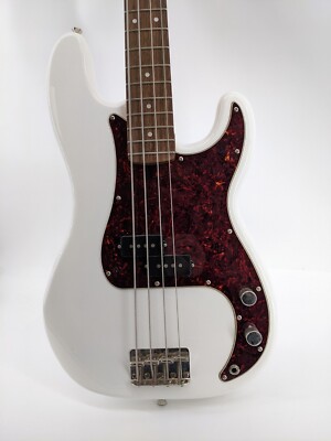 Squier Precision Bass 4-String Electric Guitar - White | eBay
