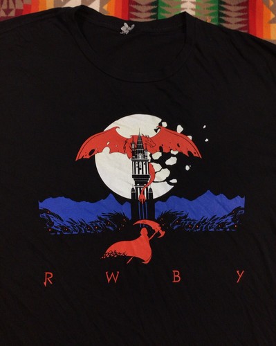 Anime Rwby Ruby Rose Men S Rock Me Black Rare T Shirt Gem