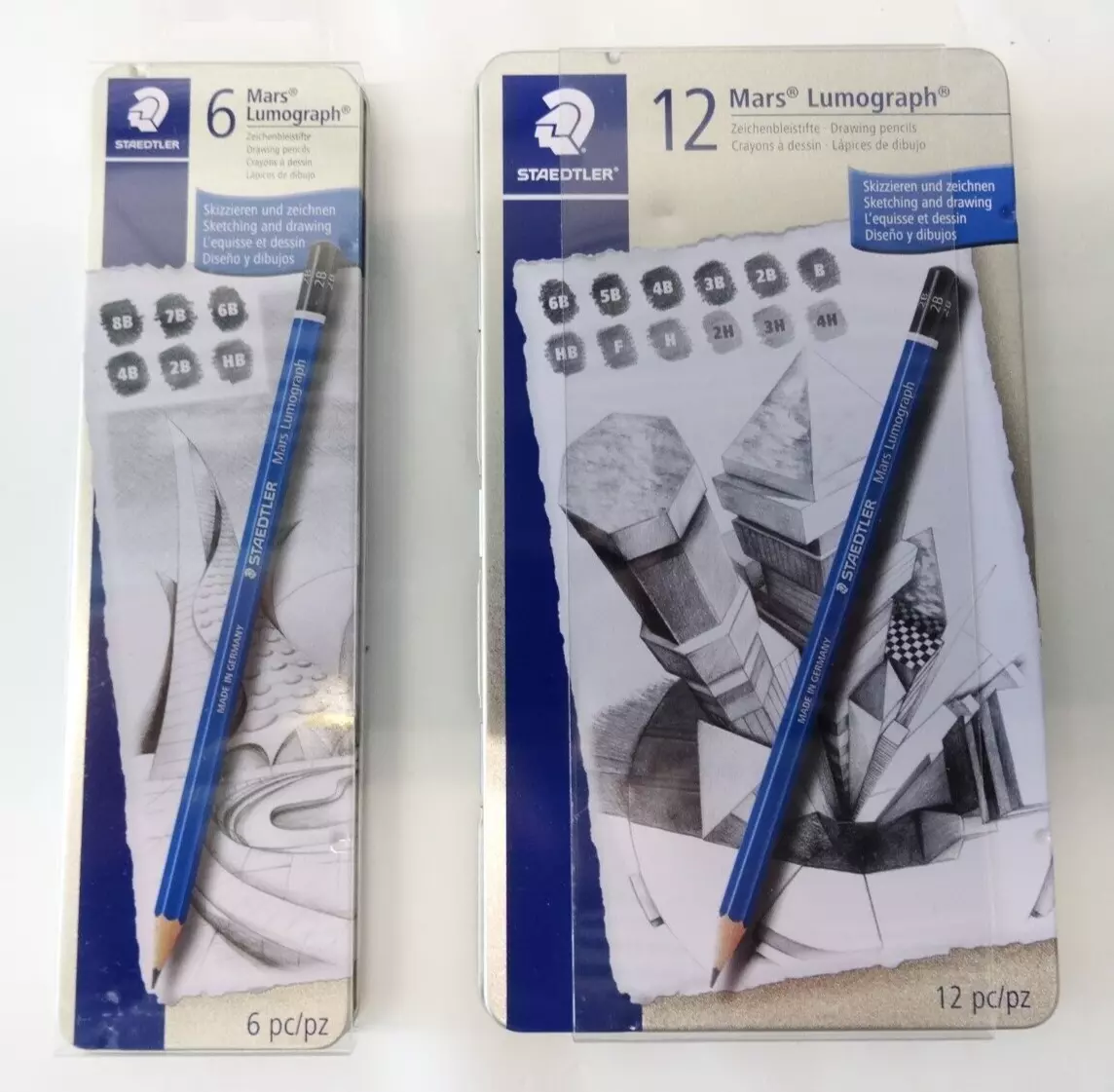 Staedtler 100-3H MARS LUMOGRAPH DRAWING PENCILS 3H (PK-12) 100-3H