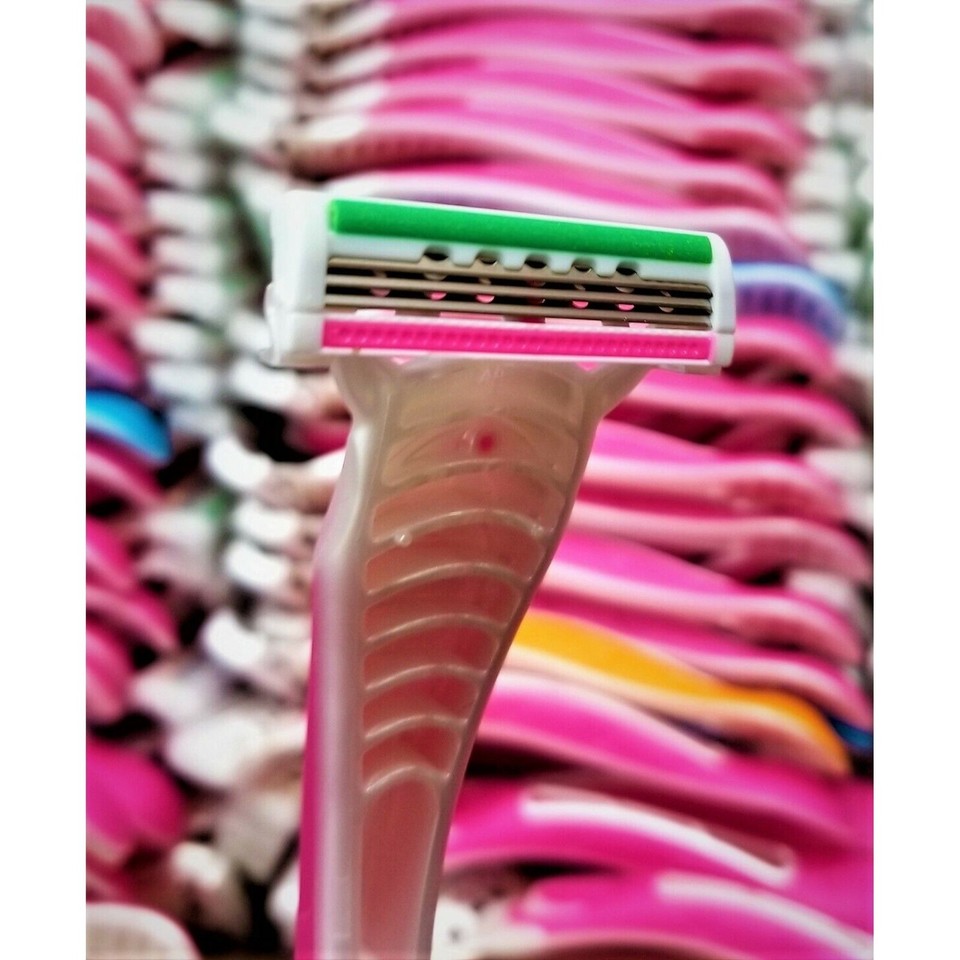 30 Pack - 3-Blade Women's Disposable Razors BULK | eBay