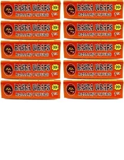 10x Rasta Wraps Rolling Papers Single Wide 1.0  10/P KS 50 Lvs/Pk USA SHPD